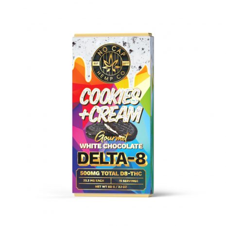 Delta 8 THC Gourmet White Chocolate Bars | No Cap Hemp Co